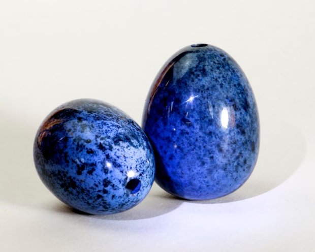 Yoni Egg blue Dumortiérite