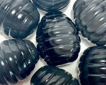 Oeuf de Yoni Silver Eye Dragon - Obsidienne Silver sheen