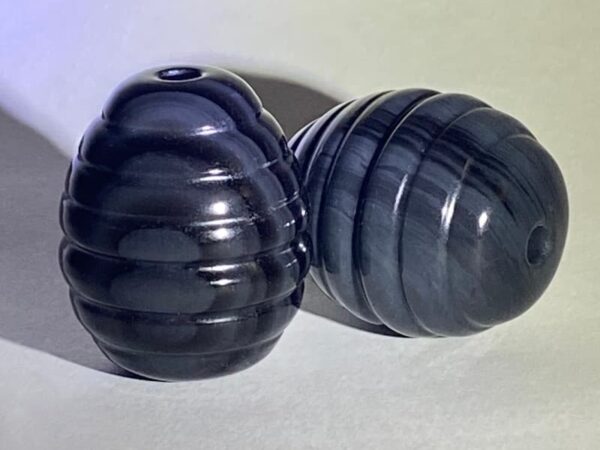 Oeuf de Yoni Silver Eye Dragon YoniToy® – Obsidienne Silver sheen