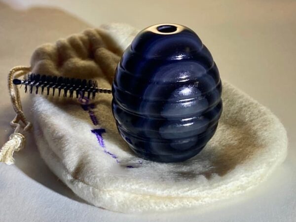 Oeuf de Yoni Silver Eye Dragon - Obsidienne Silver sheen – Image 3